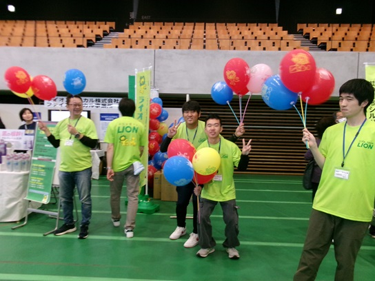 風船も配布しました