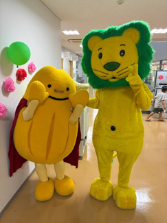 発芽ちゃんとライオンちゃんのコラボ