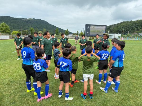 「ライオン子どもラグビー教室」をラグビーフェスティバルのプログラムとして実施しました