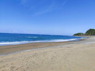 和歌山県みなべ町千里の浜の美しい砂浜