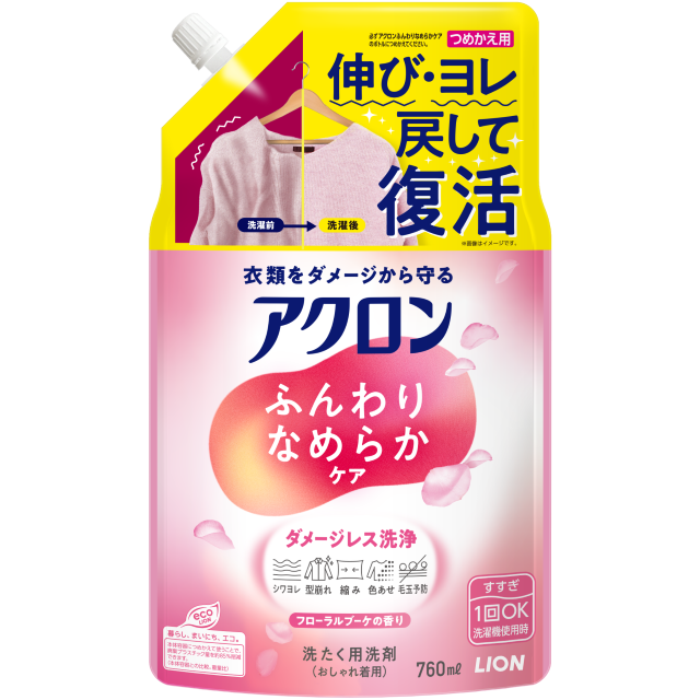 アクロンふんわりなめらかケア つめかえ用大760ml