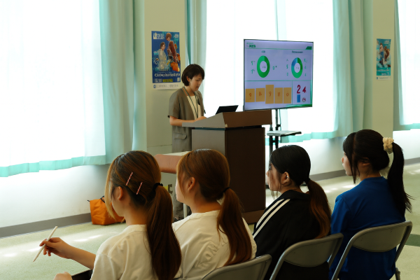 初回授業時、ライオンとして時間をいただいた導入部分の講話の様子