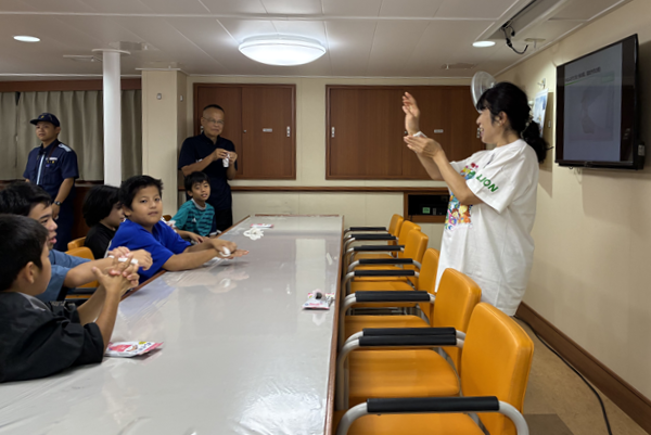 キレイキレイウエットシートを使用した ミニ清潔講座