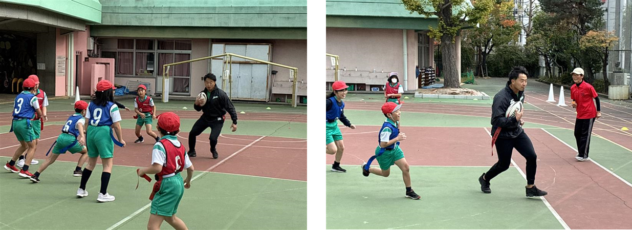 空いているスペースに走りこむ嶋田選手 いつもの試合のように力強い走りを見せてくれました！！