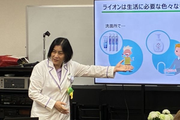 ライオンの衛生マイスターが講師役を務めました